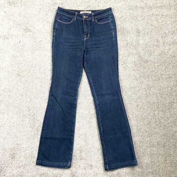 J Brand Mary Richards Four Way Stretch Dark Wash High Rise Flare Bootcut Blue 29 - Picture 1 of 6